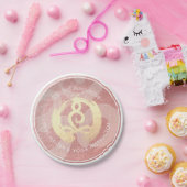 Assiettes En Carton Instructeur de Yoga Rose méditation d'or Pose ZEN (Fête)