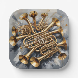 Assiettes En Carton Instruments de musique