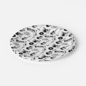 Assiettes En Carton Instruments de musique motif (Angle)