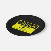 Assiettes En Carton Internet des objets IoT Avertissement Signal d'ave (Angle)