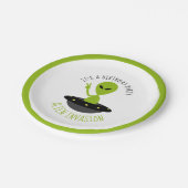 Assiettes En Carton Invasion Alien, Anniversaire (Angle)