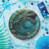 Assiettes En Carton Invitation Anniversaire Monster de mer Fantôme (Fête)