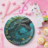 Assiettes En Carton Invitation Anniversaire Monster de mer Fantôme (Fête)
