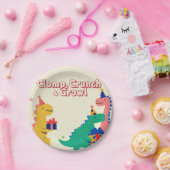 Assiettes En Carton Invitation d'anniversaire Dino-Mite (Fête)