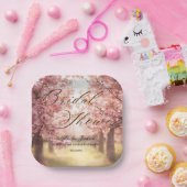 Assiettes En Carton Invitation de Fête de Mariage Délice de Fleurs de  (Fête)