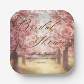 Assiettes En Carton Invitation de Fête de Mariage Délice de Fleurs de  (Recto)