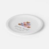 Assiettes En Carton Invitation de fête prénuptiale Love Is Sweet (Angle)