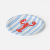 Assiettes En Carton Invitation estivale nautique au homard côtier (Angle)
