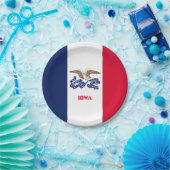 Assiettes En Carton Iowan Flag, Flag of Iowa (Fête)