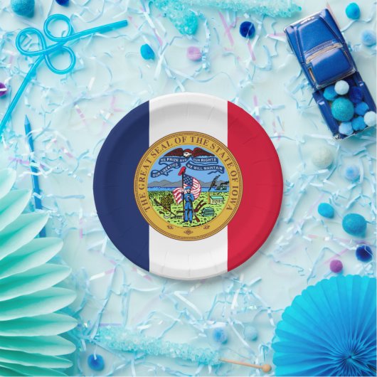 Assiettes En Carton Iowan Seal, Iowa (Fête)