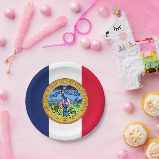 Assiettes En Carton Iowan Seal, Iowa (Fête)