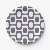 Assiettes En Carton Ipanema Sidewalk Pattern, Beach Pattern, Brazil (Devant)