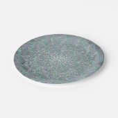 Assiettes En Carton Iridescent Shtoujours Mandala Boho Chic (Angle)