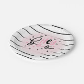Assiettes En Carton Iridescente Ghost Hey Boo Pink Halloween Anniversa (Angle)