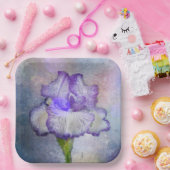 Assiettes En Carton Iris doux et joli (Fête)