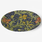 Assiettes En Carton Iris Motif (par William Morris) (Angle)