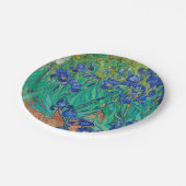 Assiettes En Carton Irises, 1889 par Vincent van Gogh (Angle)