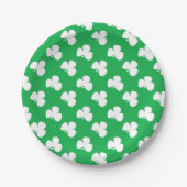 Assiettes En Carton Irish Clover St. Patrick's Day vert vif (Devant)