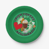 Assiettes En Carton Irish Coffee Aficionado (Devant)