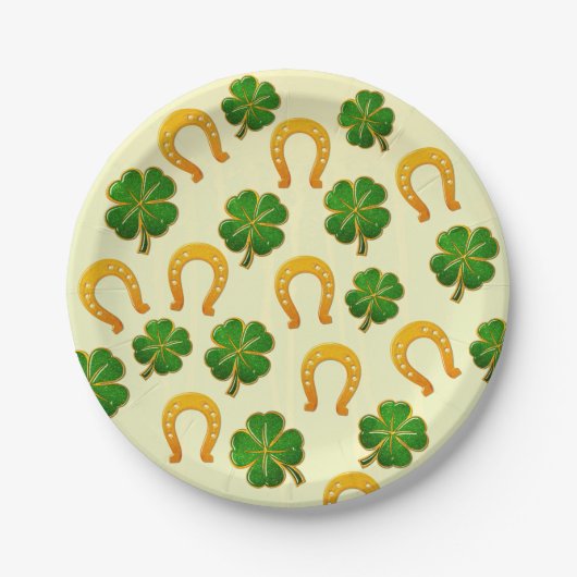 Assiettes En Carton Irish Fun 3D Whimsey (Devant)