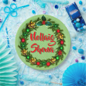Assiettes En Carton Irish Nollaig Shona Joyeux Noël 9" (Fête)