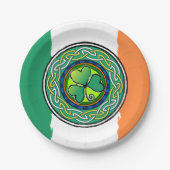 Assiettes En Carton Irish shamrock (Devant)