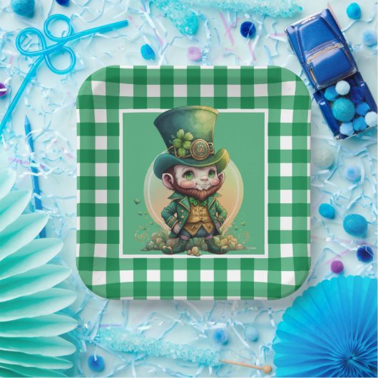 Assiettes En Carton Irish St. Patrick's Day Lucky Gnome (Fête)