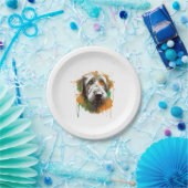 Assiettes En Carton Irish Wolfhound (Fête)