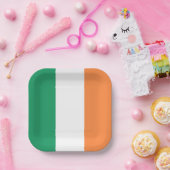 Assiettes En Carton Irlande National Flag, standard irlandais, bannièr (Fête)