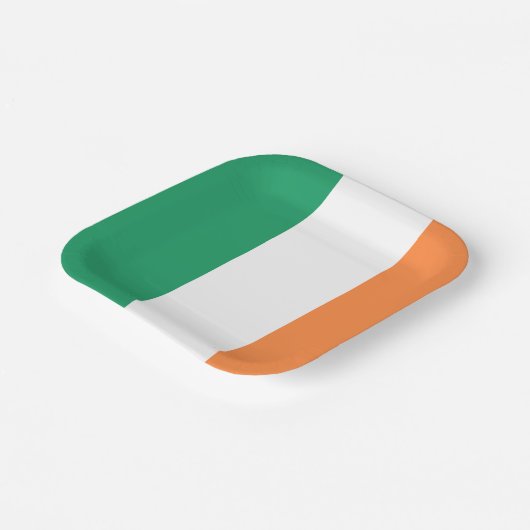 Assiettes En Carton Irlande National Flag, standard irlandais, bannièr (Angulaire)