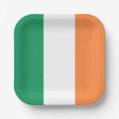 Assiettes En Carton Irlande National Flag, standard irlandais, bannièr (Recto)