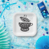 Assiettes En Carton It Is Always Coffee Time (Fête)