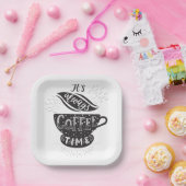 Assiettes En Carton It Is Always Coffee Time (Fête)