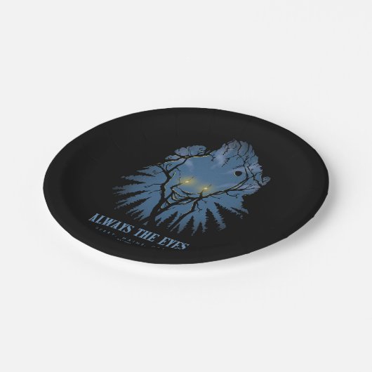 Assiettes En Carton IT Toujours Les Yeux Arbres Paréidoliques Tops (Angle)