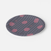 Assiettes En Carton IT - Vous flotterez trop Motif à rayures (Angle)