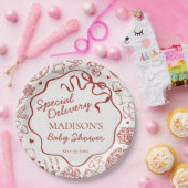 Assiettes En Carton Italian Pasta Special Delivery Baby Shower (Fête)