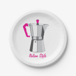 Assiettes En Carton Italien Moka