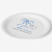 Assiettes En Carton It's a Boy Blue Ribbon (Angle)