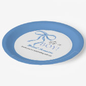 Assiettes En Carton It's a Boy Blue Ribbon (Angle)