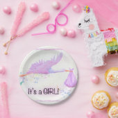 Assiettes En Carton its a girl (Fête)