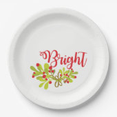 Assiettes En Carton Ivy Merry & Bright Holidays Hostess Party (Devant)