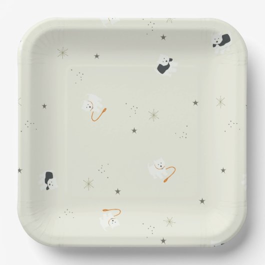Assiettes En Carton Izzie Le Westie (Recto)
