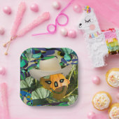 Assiettes En Carton Jack-o-lanterne citrouille cowboy casquette Hallow (Fête)