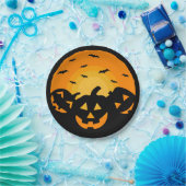 Assiettes En Carton Jack O'Lantern Citrouilles sculptés (Fête)