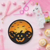 Assiettes En Carton Jack O'Lantern Citrouilles sculptés (Fête)