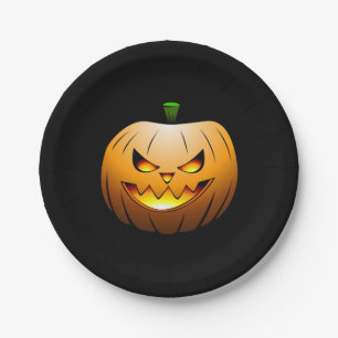 Assiettes En Carton Jack O'lanterns Nuit d'Halloween