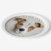 Assiettes En Carton Jack Russell Chien 3D inspiré (Angle)