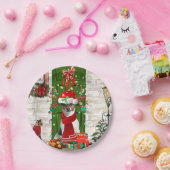 Assiettes En Carton Jack Russell Chien Noël (Fête)
