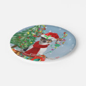 Assiettes En Carton Jack Russell Terrier Chien dans neige Cadeaux de N (Angle)