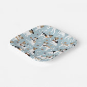 Assiettes En Carton Jack Russell Terrier Patrouilles et os (Angulaire)